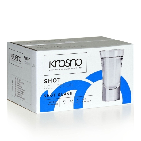 Przejdź do produktu Kieliszki do wódki i tequili KROSNO Shot 45 ml (5909)