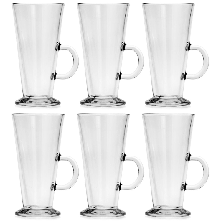 Komplet szklanek do kawy latte COLOMBIAN 260 ml 6szt