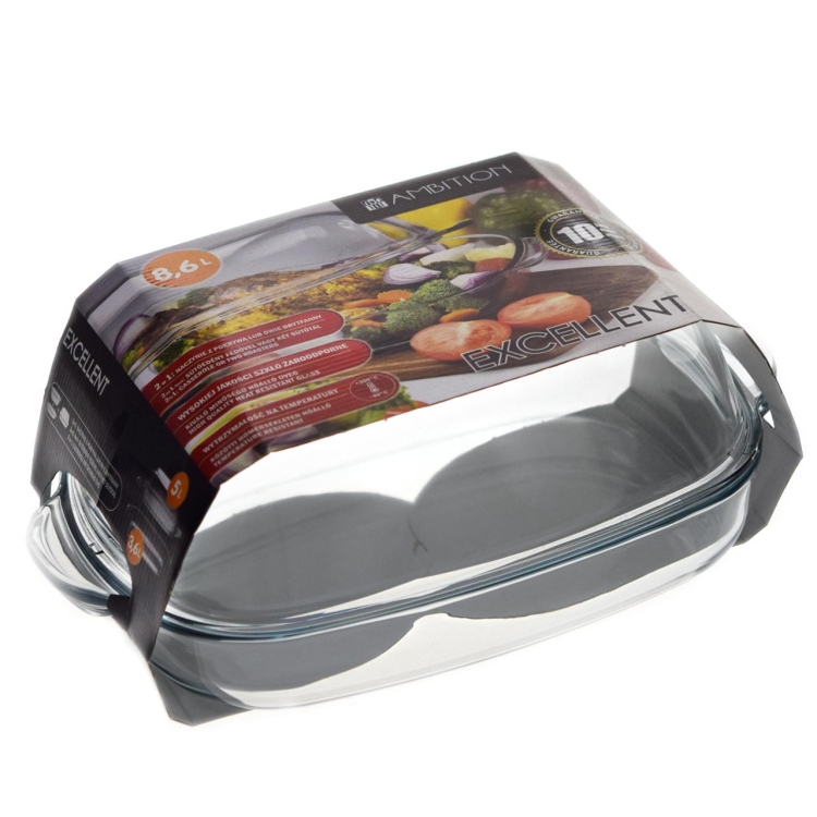 Naczynie żaroodporne Excellent z pokrywą 8,6 l AMBITION