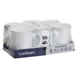 Luminarc Trianon Kubki białe 290 ml 6szt