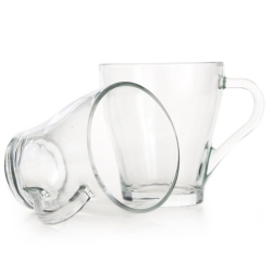 LUMINARC Mahak kubki przezroczyste szklanki do kawy herbaty 280 ml 6szt