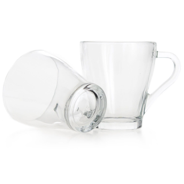 LUMINARC Mahak kubki przezroczyste szklanki do kawy herbaty 280 ml 6szt