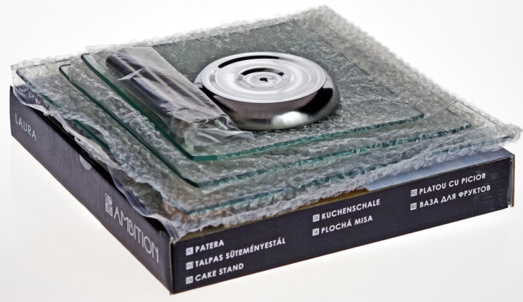 AMBITION Laura Patera kwadratowa trzypoziomowa 3-poziomowa 21/25/30 cm