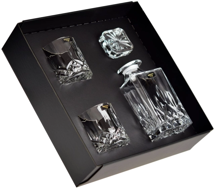 Ekskluzywny zestaw do whisky Bohemia Crystalite CLASSICO 2+1