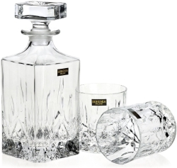 Ekskluzywny zestaw do whisky Bohemia Crystalite CLASSICO 2+1