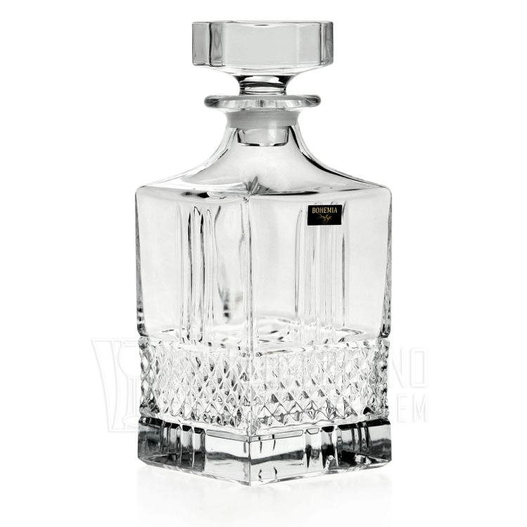 Kryształowy zestaw do whisky Bohemia Elegante 2+1