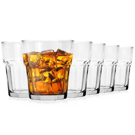 Przejdź do produktu Solidne szklanki do whisky drinków 305ml 6 sztuk 