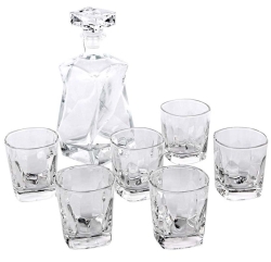Zestaw do whisky karafka + 6 szklanek MARCO