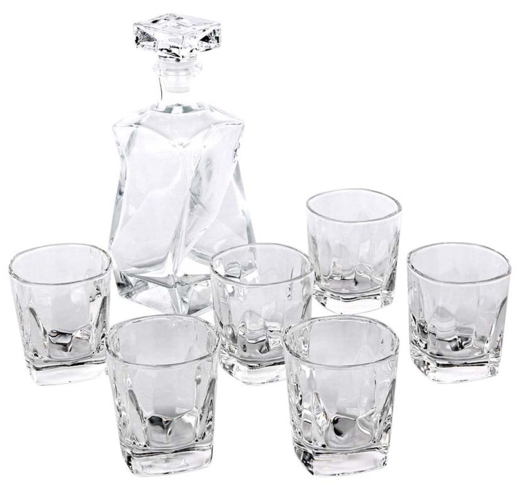 Zestaw do whisky karafka + 6 szklanek MARCO
