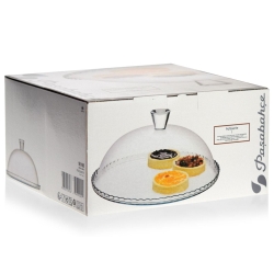 Talerz - patera z kloszem PASABAHCE Patisserie 32 cm