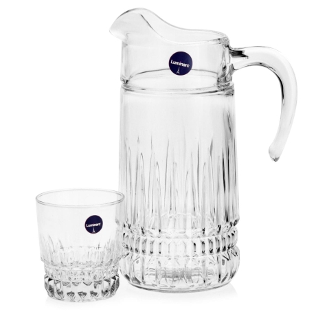 Przejdź do produktu Komplet do wody soku napojów dzbanek szklanki 6+1 LUMINARC Imperator