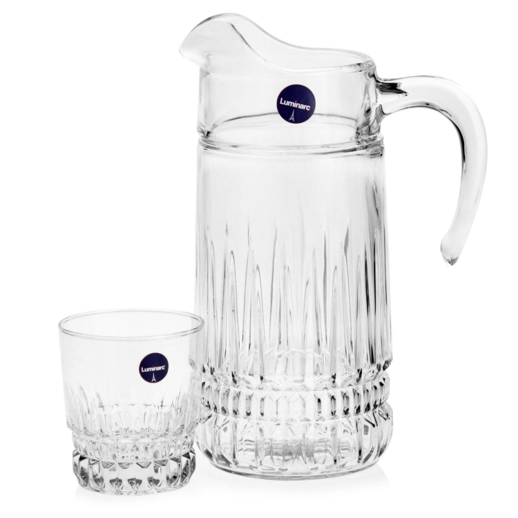 Komplet do wody soku napojów dzbanek szklanki 6+1 LUMINARC Imperator