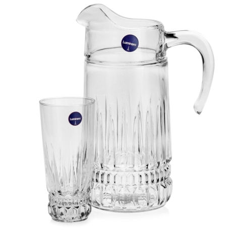 Przejdź do produktu Komplet do wody soku napojów dzbanek szklanki 6+1 LUMINARC Imperator