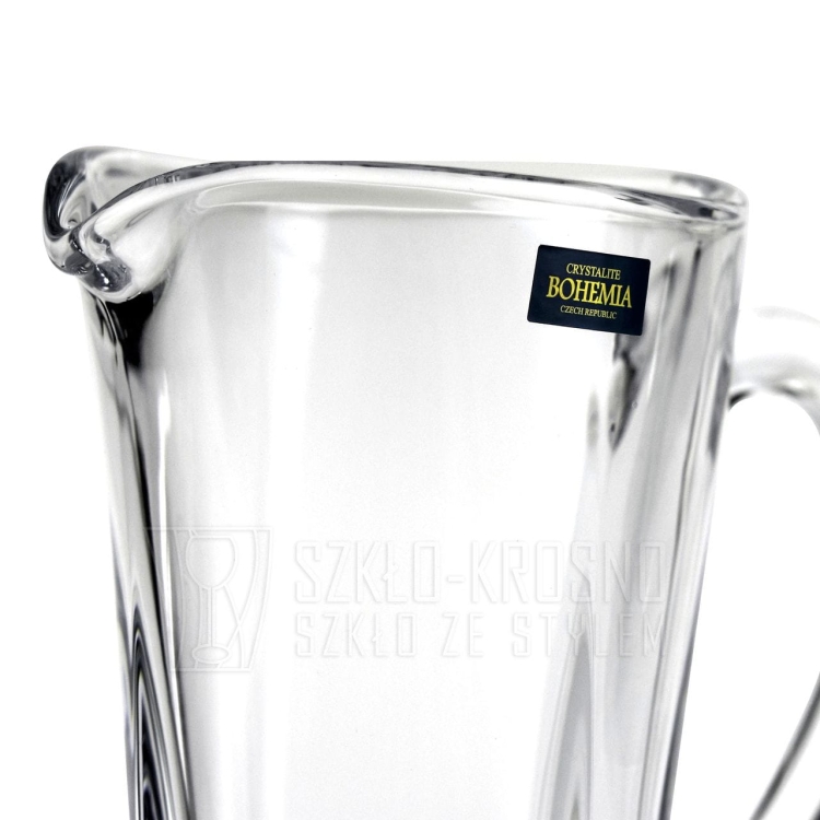 Kryształowy dzbanek do soku Bohemia Quadro 1,1 L