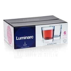 Niskie szklanki do whisky drinków Luminarc 300 ml 6 sztuk