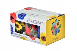 Szklanki do herbaty dekorowane KROSNO BLOOM 250ml