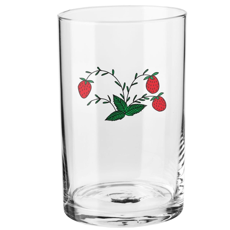 Szklanki do herbaty KROSNO PRL Poziomka 6x250ml