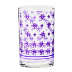 Szklanki do herbaty zdobione KROSNO Lawenda 250ml 6szt