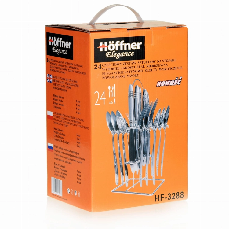 Hoffner zestaw sztućce połysk 24el. komplet 7207