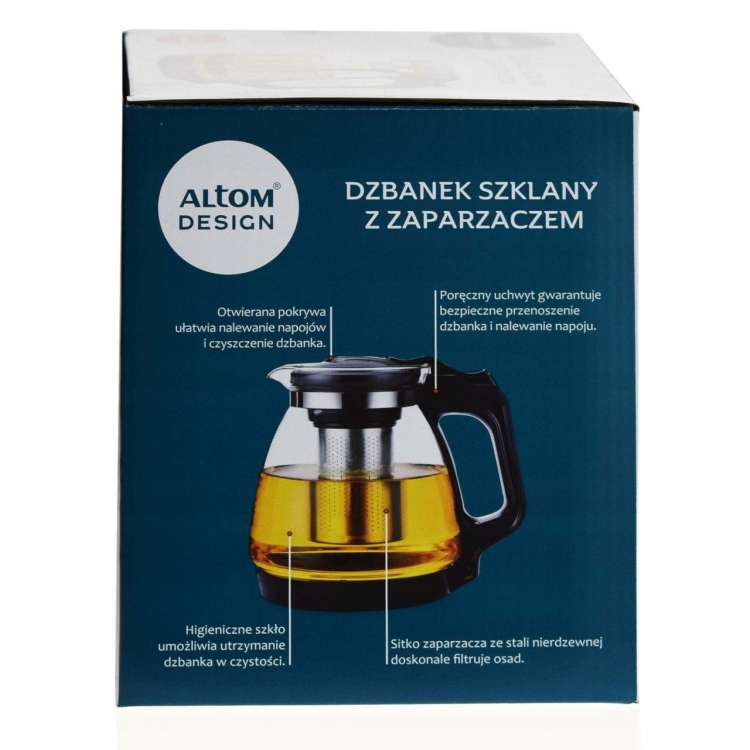 Dzbanek szklany z zaparzaczem Altom Design 2,2L