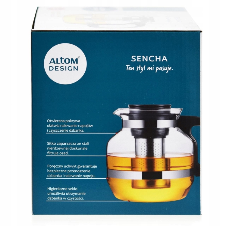 Dzbanek szklany z zaparzaczem Altom Sencha 2,2L
