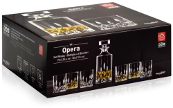 Zestaw do whisky szklanki(300ml) + karafka RCR OPERA 6+1