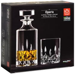Zestaw do whisky szklanki(300ml) + karafka RCR OPERA 6+1