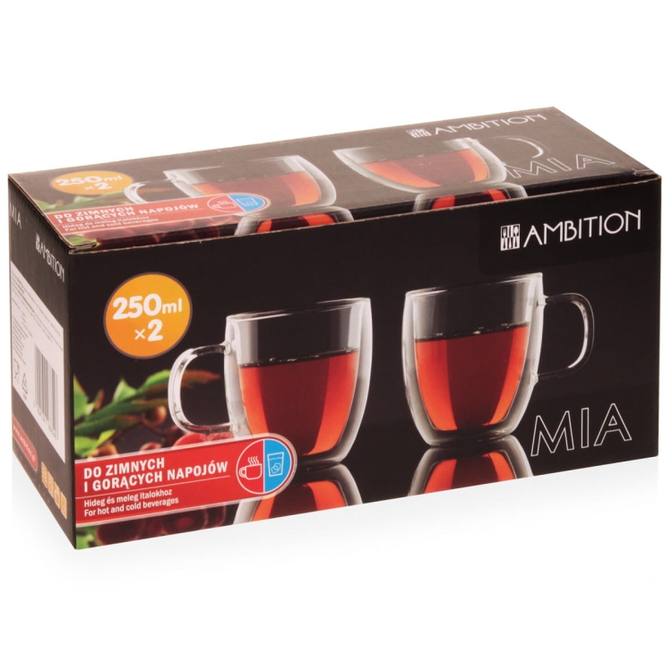 Filiżanki termiczne MIA 250ml 2szt
