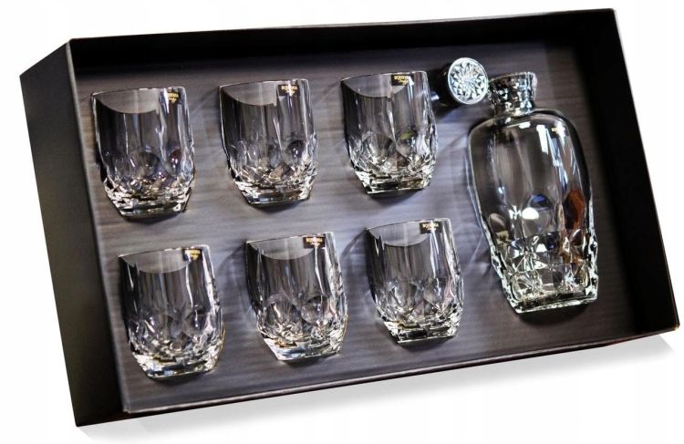 Kryształowy zestaw do whisky BOHEMIA Desire 1+6