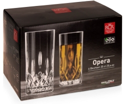 Ekskluzywne szklanki long drink RCR Opera 350ml