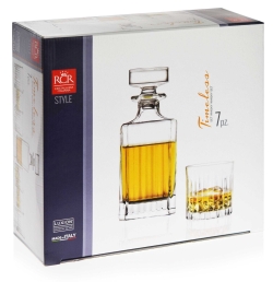 Ekskluzywny zestaw do whisky RCR Timeless 6+1