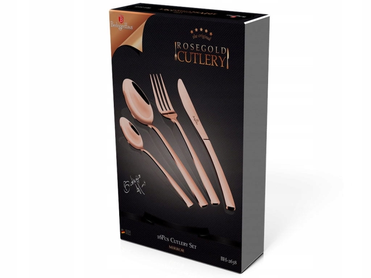 Sztućce Berlinger Haus zestaw różowe złoto BH-2638