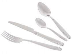 Sztućce  w walizce komplet 72el dla 12os  satyna  Hoffner VIOLA