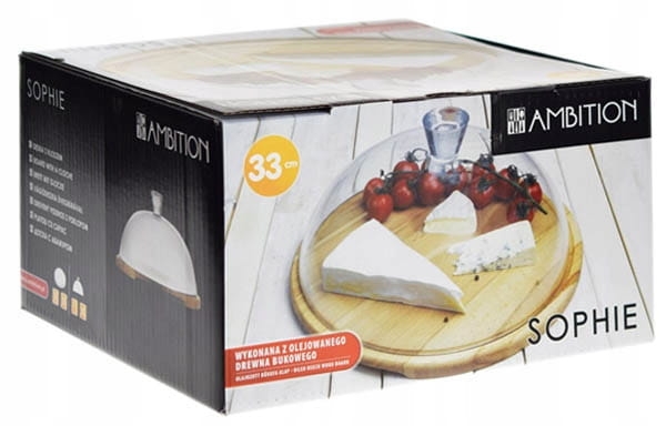 Deska talerz z kloszem AMBITION Sophie 33,5 cm ***