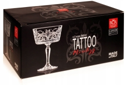 Kryształowe kieliszki do szampana RCR Tattoo 270ml