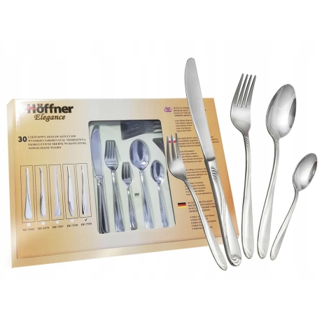 Przejdź do produktu Zestaw sztućców komplet 30el. Hoffner 2670