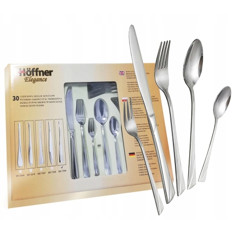 Przejdź do produktu Zestaw sztućców komplet 30el. Hoffner 7207