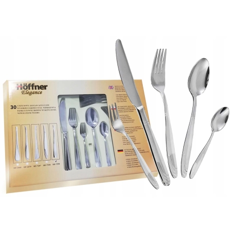 Przejdź do produktu Zestaw sztućców komplet 30el. Hoffner 7330