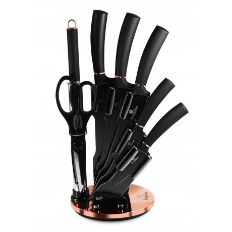 Przejdź do produktu Komplet noży ze stojakiem Berlinger Haus  Black Rose