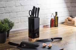 Komplet noży ze stojakiem Berlinger Haus Black Rose 7el