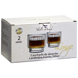 Szklanki termiczne Vialli Design LUNGO 260ml 2szt