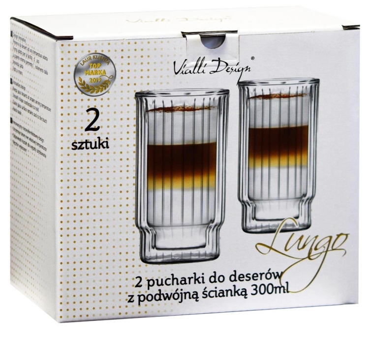 Szklanki termiczne Vialli Design LUNGO 300ml 2szt