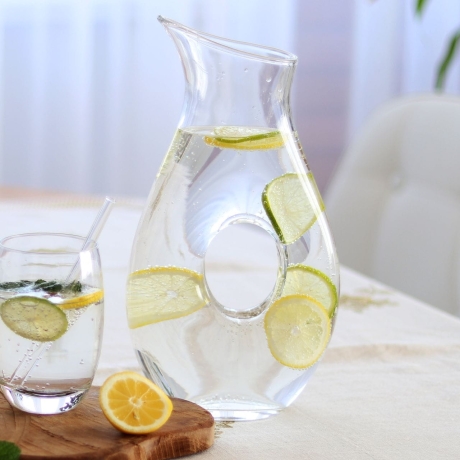 Przejdź do produktu Karafka, dzbanek z otworem do serwowania wina, wody, napojów 1,2L