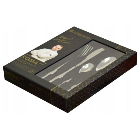 Przejdź do produktu Zestaw sztućców  24 el. 6 os. AMBITION Roma 