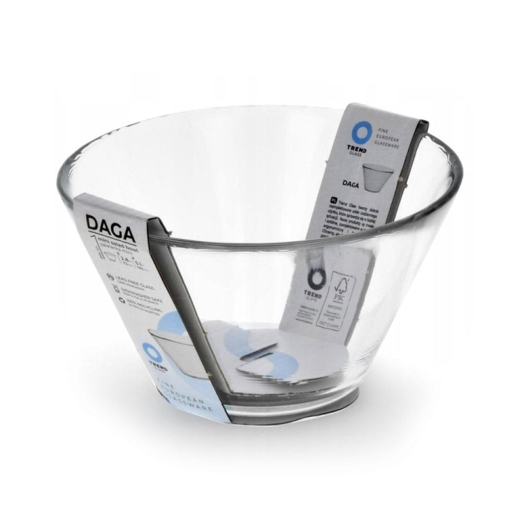 Mała szklana salaterka DAGA 13cm TrendGlass