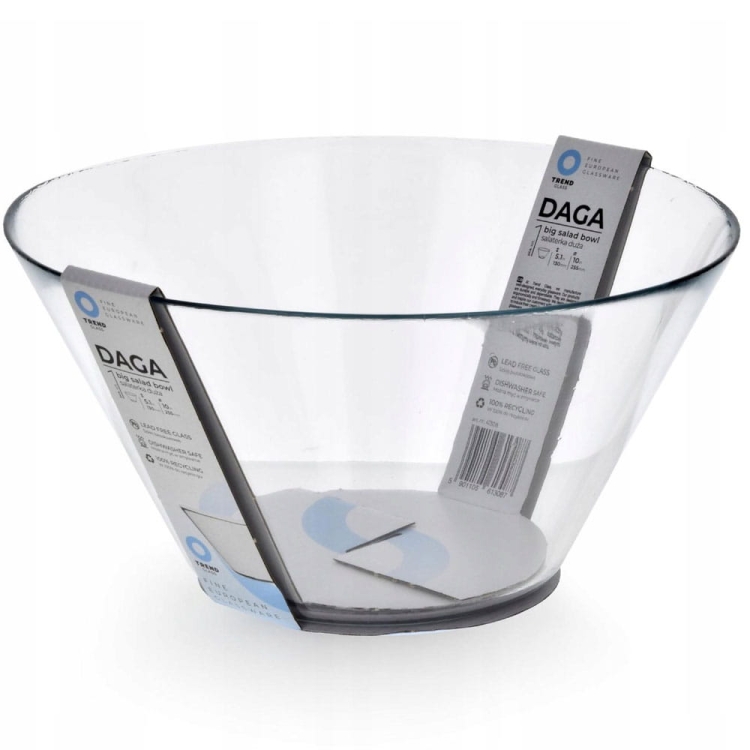 Duża szklana salaterka DAGA 25,5cm Trend Glass