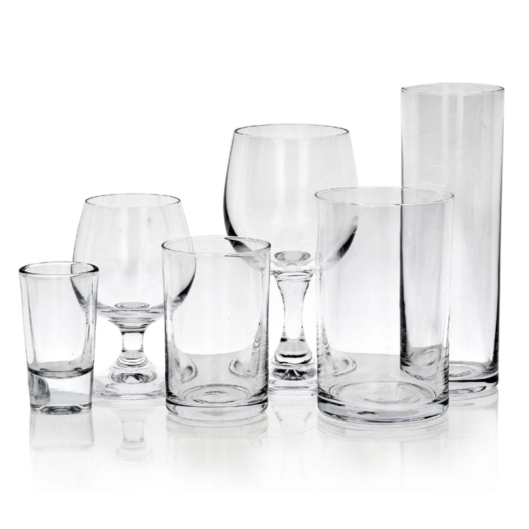 Komplet szkła 36 szt kieliszki, szklanki, literatki