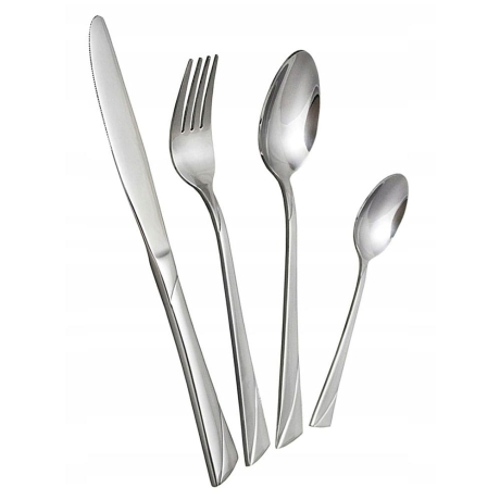 Przejdź do produktu Komplet sztućców satyna 24el. Hoffner 7207S