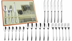 Komplet sztućców satyna 24el. Hoffner 7207S