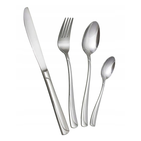 Przejdź do produktu Komplet sztućców matowy 24el. Hoffner 7550S